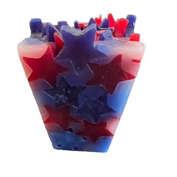 Red White and Blue Patriotic Candle by ZODAY - Picture 1 of 4
